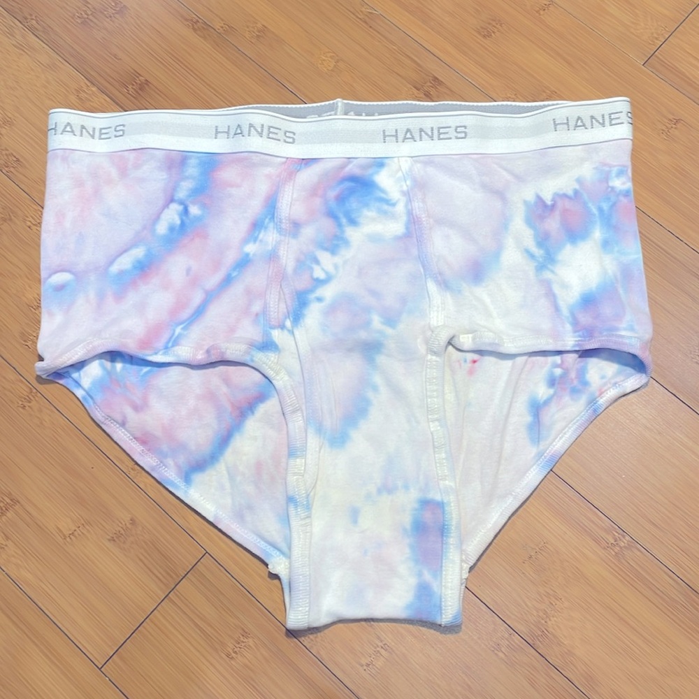 Lavender and Blue Tie Dye Briefs — One Of A Kind